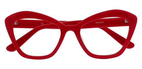 red prescription glasses